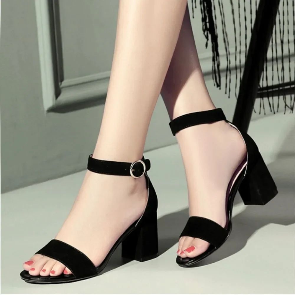 BRAND NEW MT WOMEN"S LOW HEEL BLOCK OPEN TOE SANDAL